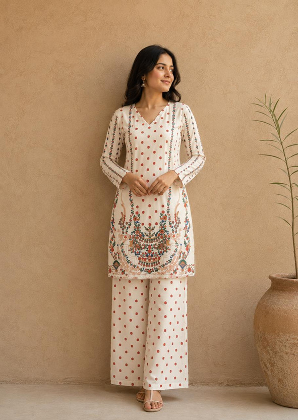Velvet Embroidered Festive Cape & Pant Ensemble