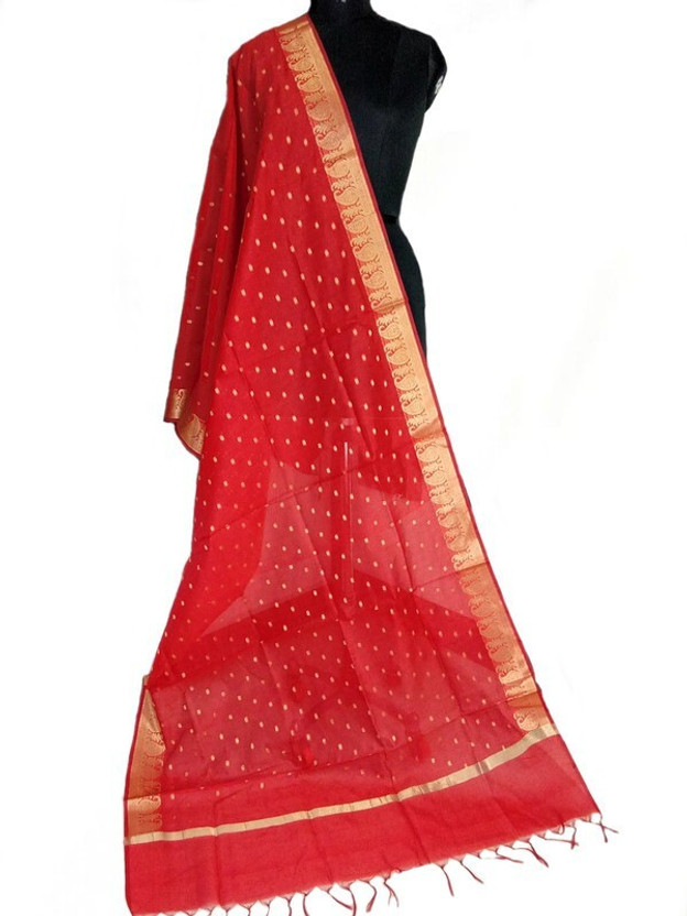 Blush Pink Chikankari Hand Embroidered Georgette Dupatta