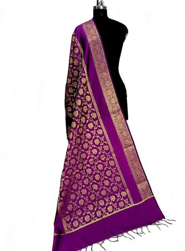 Peacock Blue Velvet Zari Border Bridal Dupatta