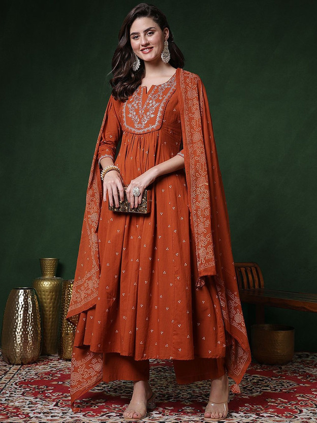 Dusty Lilac Peplum Kurta with Flared Sharara Set